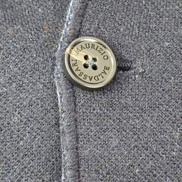 Maurizio Baldassari Brera Reversible Knit Wool Swacket Blazer Cardigan 52 M - Picture 13 of 16